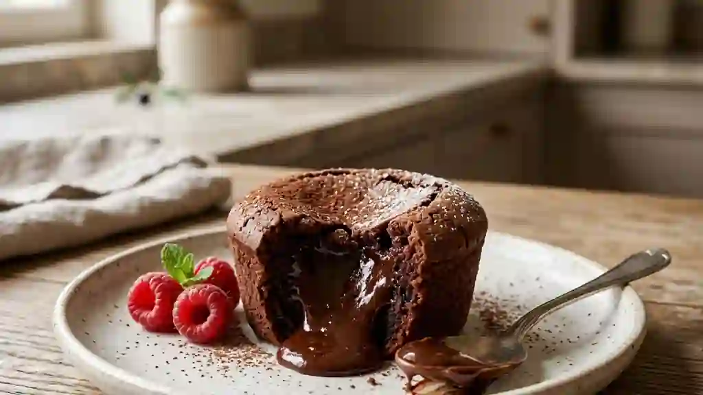 Moelleux au Chocolat Noir et Cœur Fondant - Photo de présentation
