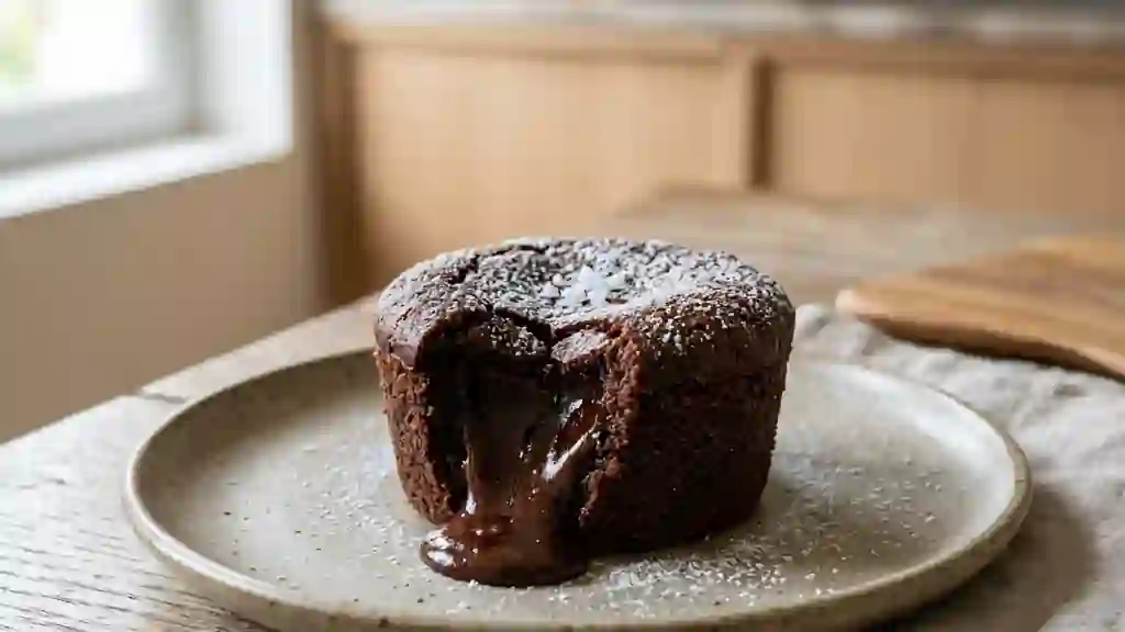 Moelleux au chocolat noir, cœur fondant - Photo de présentation