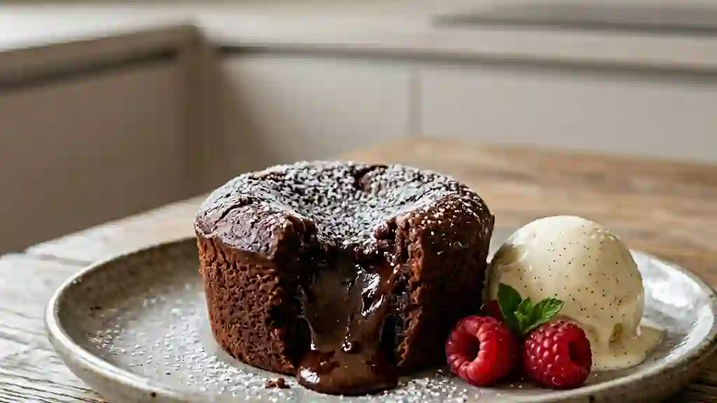 Moelleux au chocolat au cœur coulant - Photo de présentation
