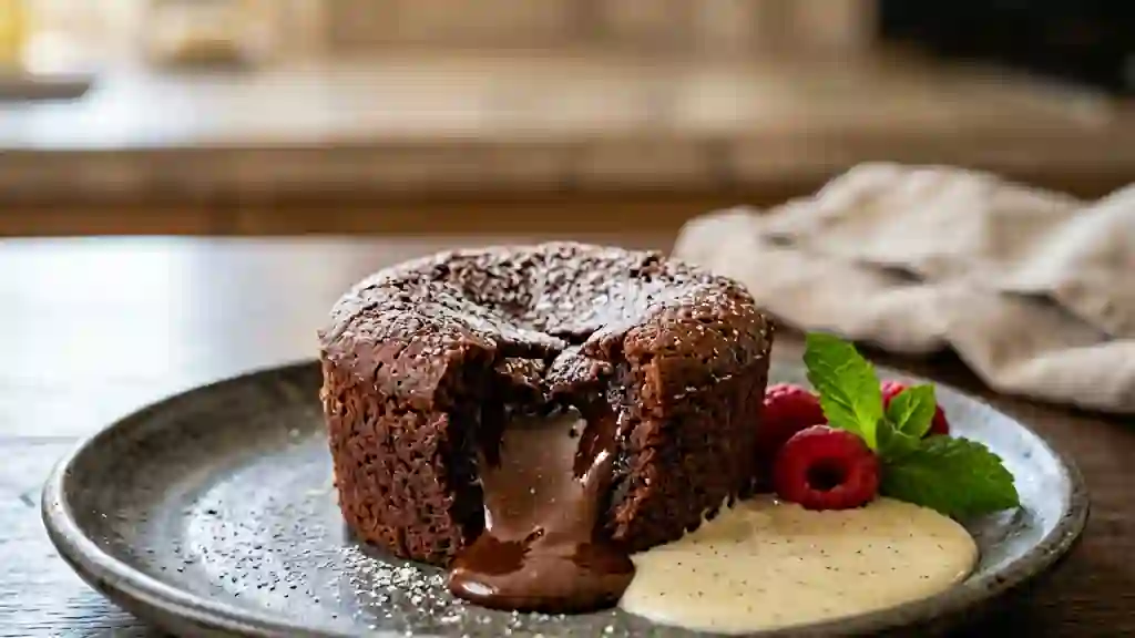 Moelleux au chocolat au cœur coulant - Photo de présentation