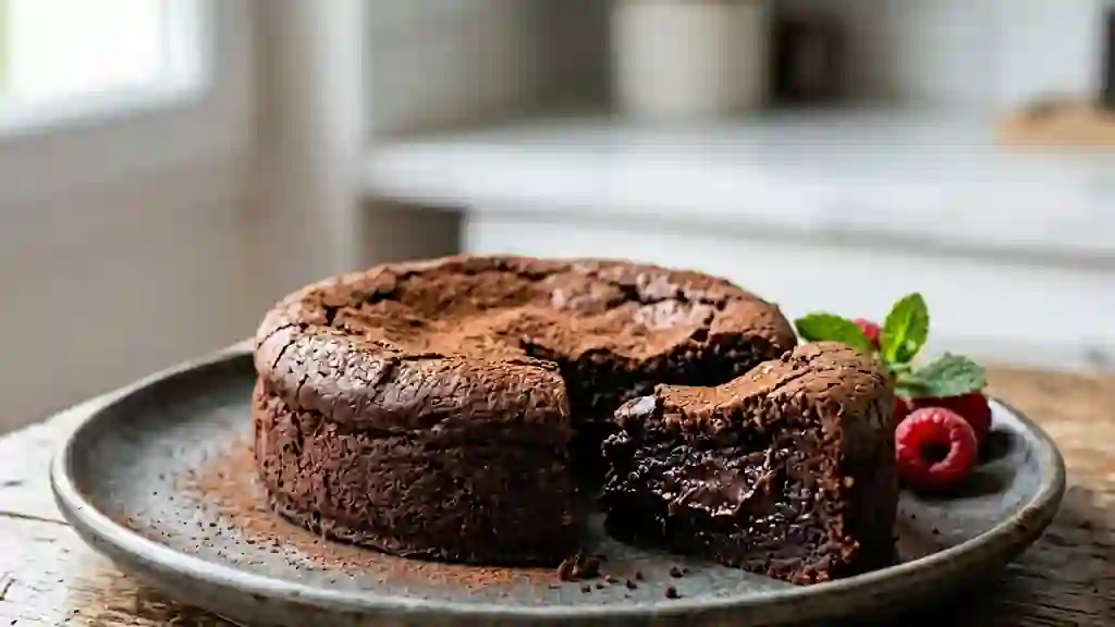 Moelleux chocolat noir fondant et léger - Photo de présentation