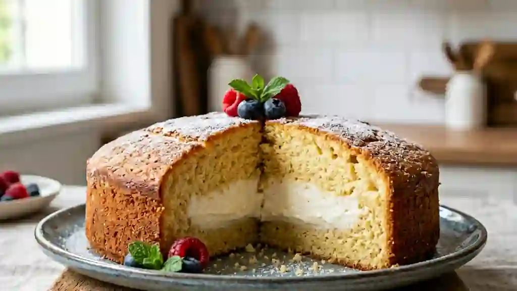 Moelleux au yaourt au cœur fondant vanille - Photo de présentation