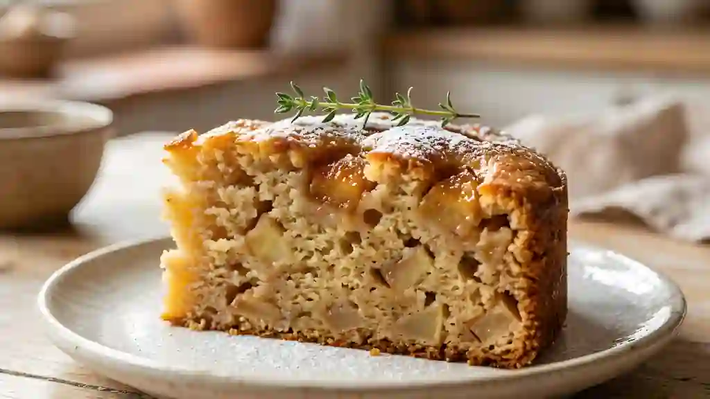 Moelleux aux pommes fondant à la cannelle - Photo de présentation