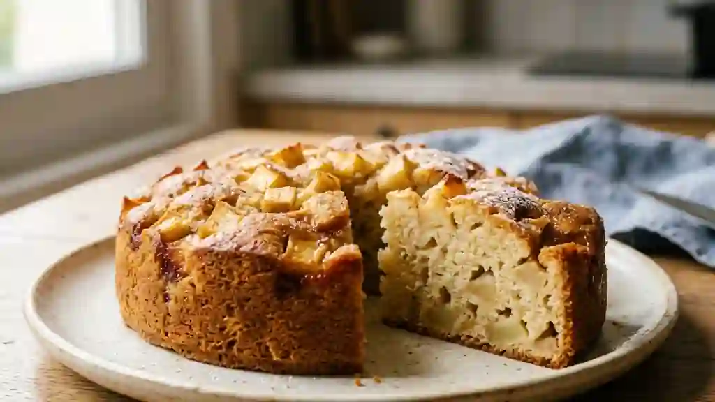 Moelleux aux pommes fondant à la vanille - Photo de présentation