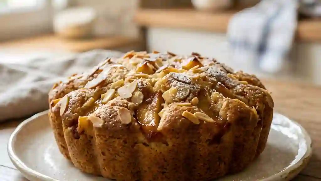 Moelleux pommes et amandes caramélisées - Photo de présentation