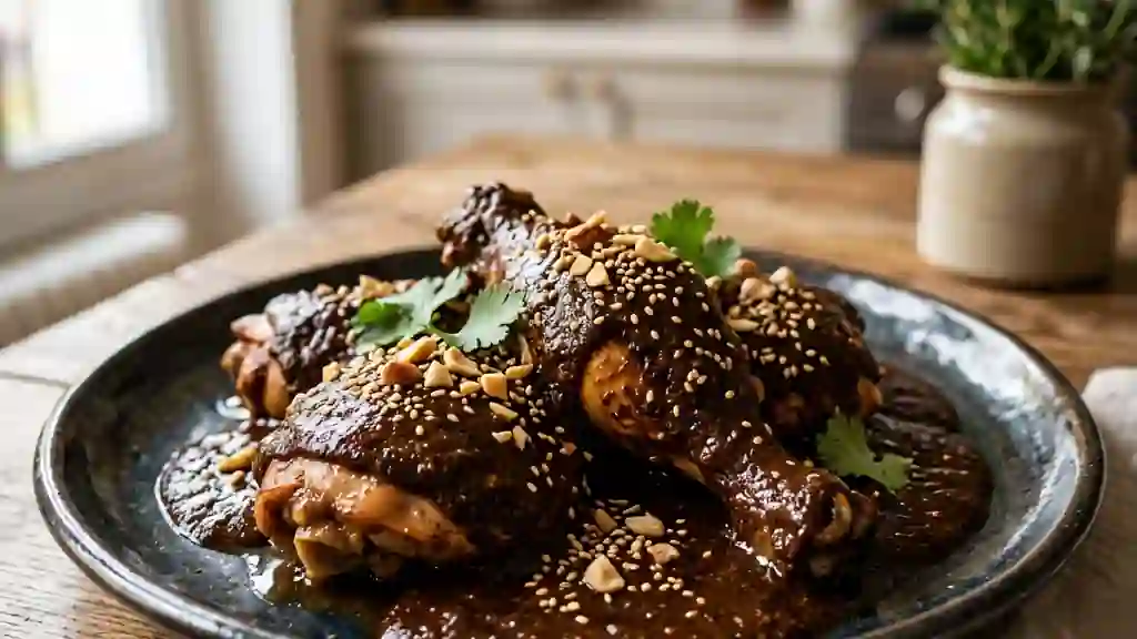Mole Poblano : Poulet Sauce Cacao et Piments - Photo de présentation