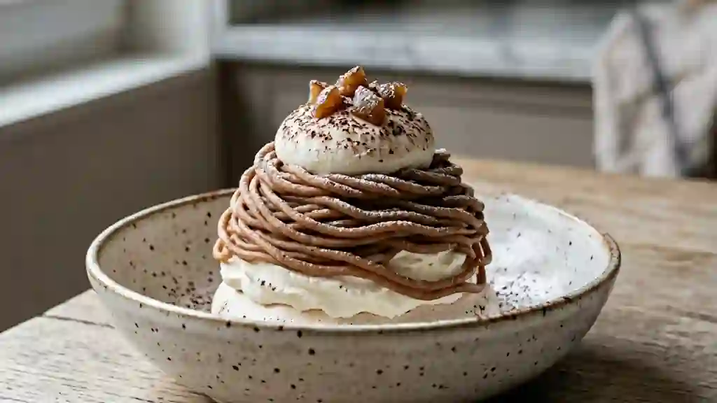 Mont Blanc Fondant à la Crème de Marrons - Photo de présentation
