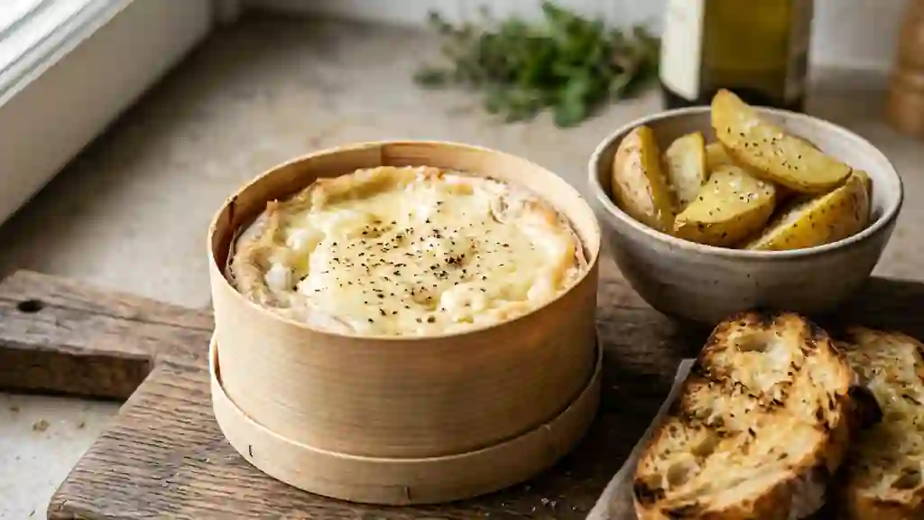 Mont d'Or rôti au bois et vin blanc - Photo de présentation