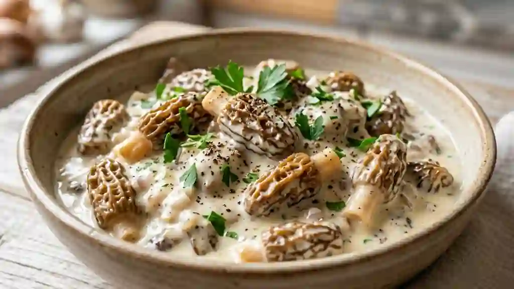 Morilles Crèmeuses et Béchamel Soyeuse - Photo de présentation