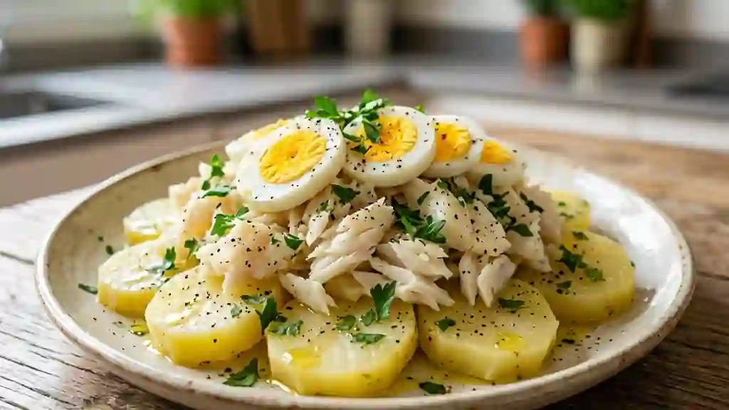 Morue fondante à l'ail et pommes de terre - Photo de présentation