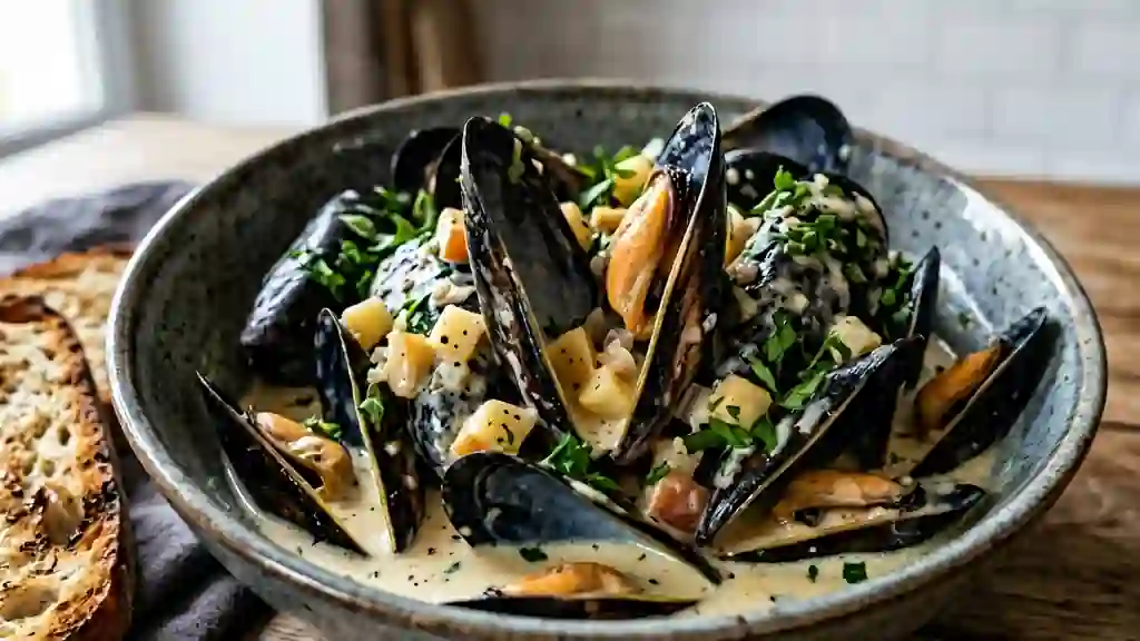 Moules à la Normande Crème et Cidre Brut - Photo de présentation