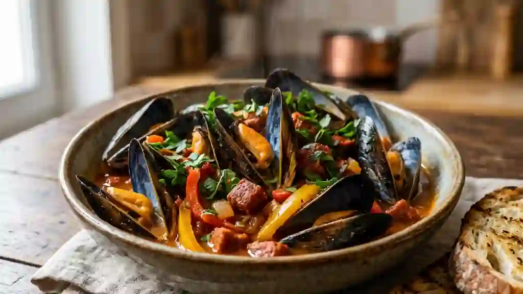 Moules à l'Espagnole au Chorizo Fondant - Photo de présentation