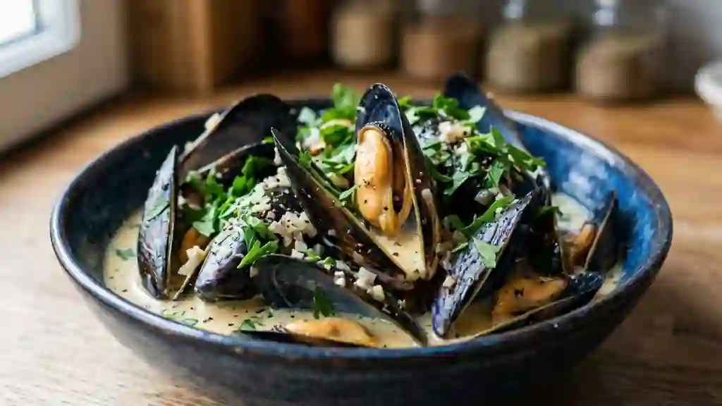 Moules au Pastis et Crème Onctueuse - Photo de présentation