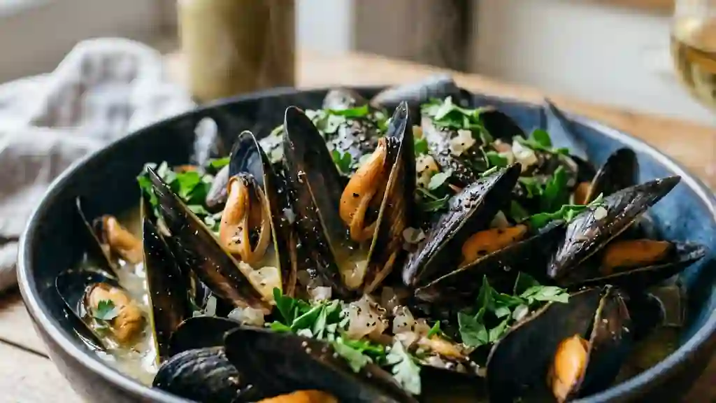 Moules marinières au vin blanc - Photo de présentation