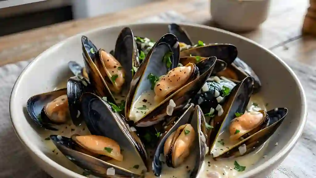 Moules au roux blanc citronné - Photo de présentation