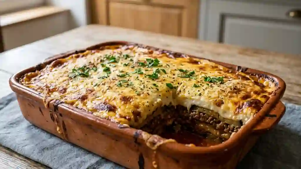 Moussaka fondante à la grecque - Photo de présentation