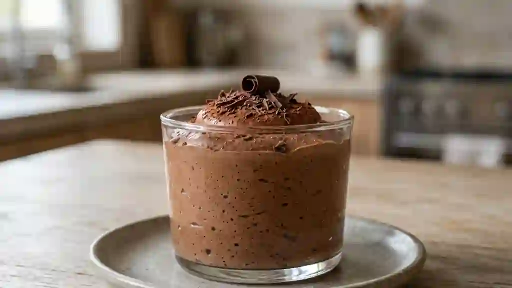 Mousse cacao aérienne et légère - Photo de présentation