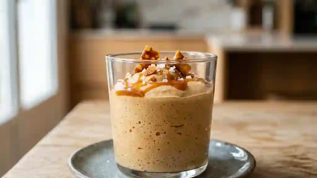 Mousse aérienne au caramel beurre salé - Photo de présentation