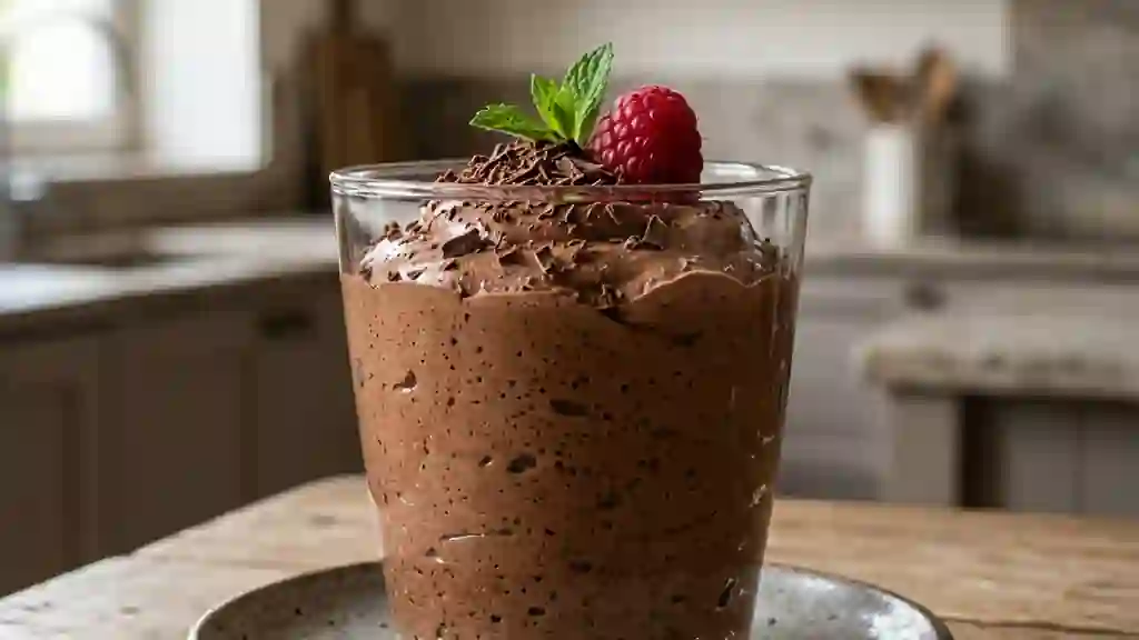 Mousse au chocolat intense et vaporeuse - Photo de présentation