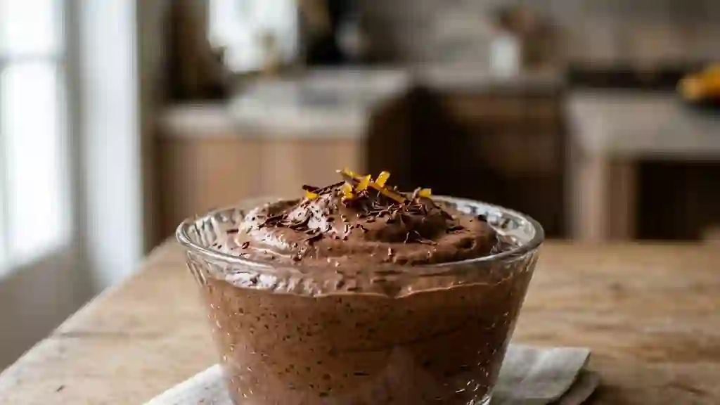 Mousse au chocolat aérienne et fondante - Photo de présentation