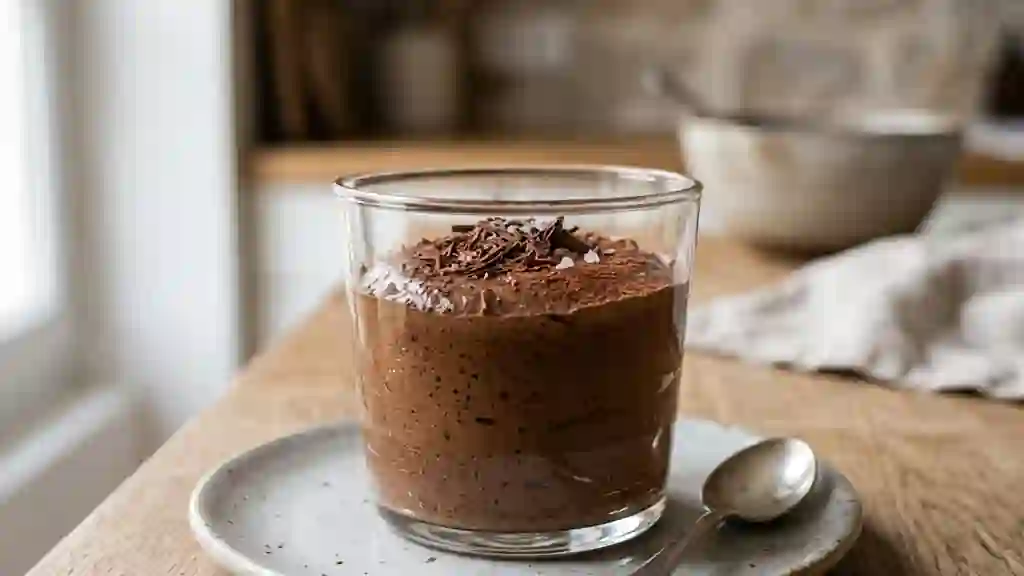 Mousse au chocolat aérienne et soyeuse - Photo de présentation