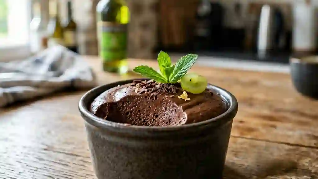 Mousse chocolat intense et Chartreuse verte - Photo de présentation