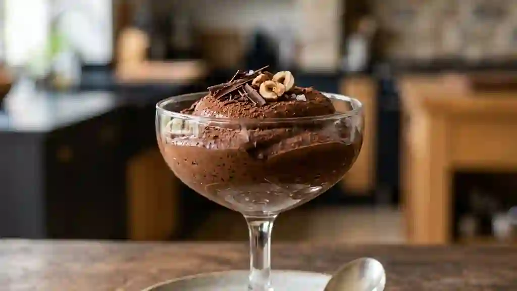 Mousse au chocolat noir intense et veloutée - Photo de présentation