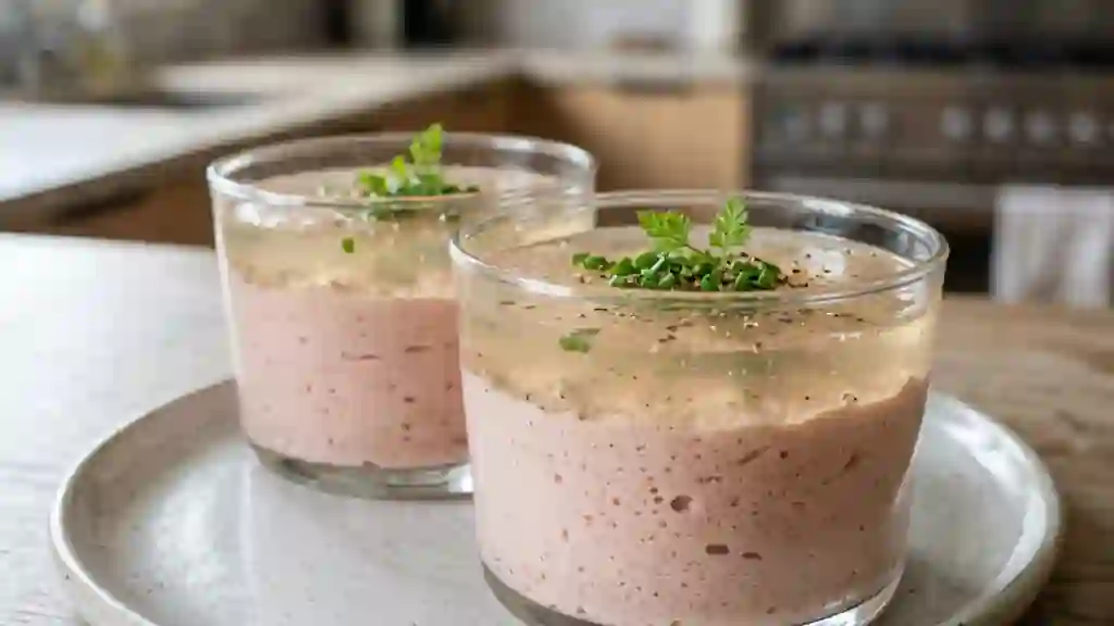 Mousse de jambon onctueuse en gelée - Photo de présentation