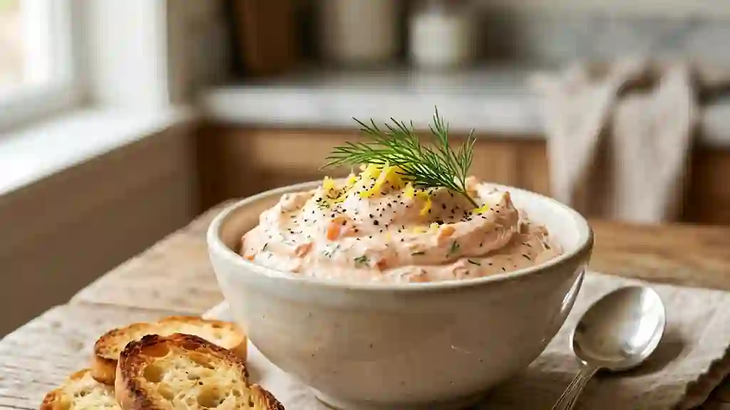 Mousse de saumon fumé onctueuse à l'aneth - Photo de présentation