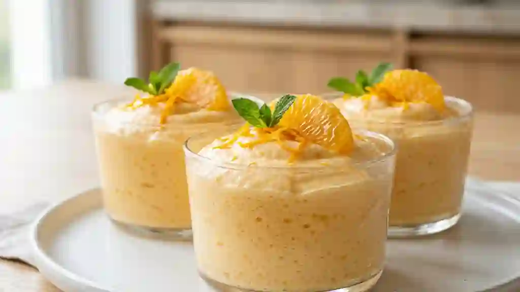 Mousse nuage à l'orange fraîche - Photo de présentation