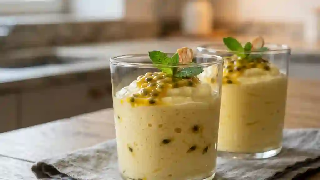 Mousse passion aérienne et acidulée - Photo de présentation