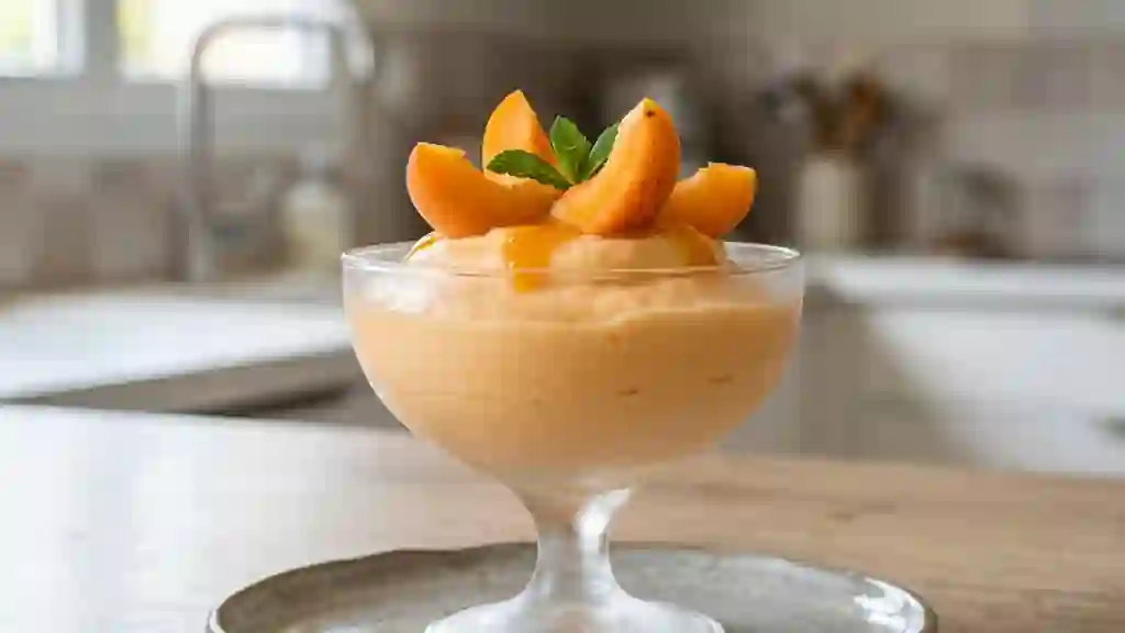 Mousse givrée à l'abricot, douceur acidulée - Photo de présentation