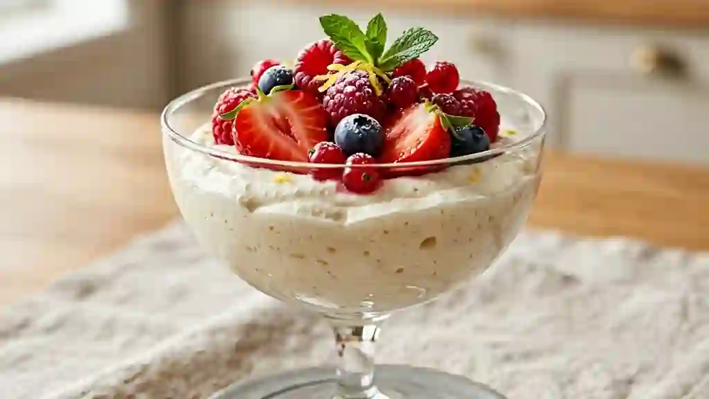 Nuage de Mascarpone aux Fruits Rouges - Photo de présentation