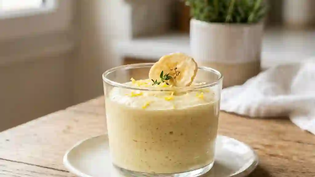 Mousse de banane onctueuse au citron - Photo de présentation