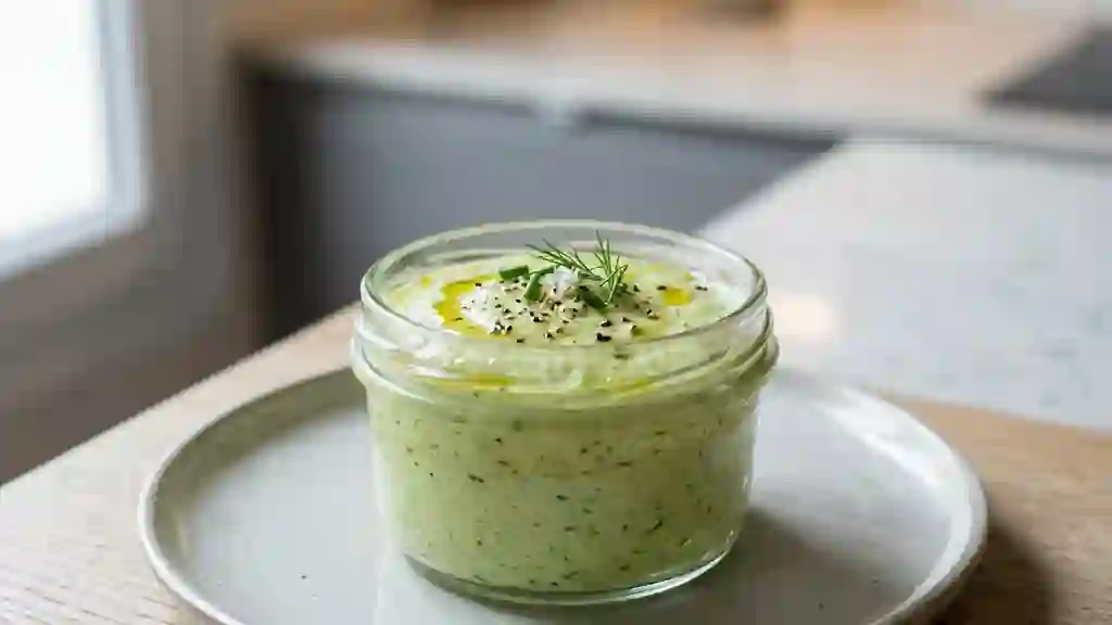 Mousse de courgette fondante et citronnée - Photo de présentation