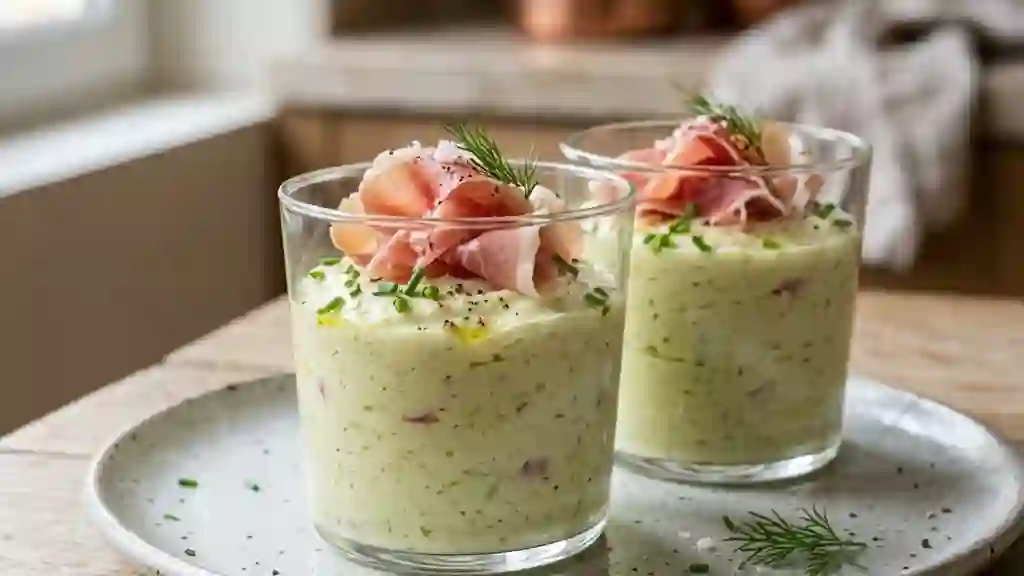 Mousse de poireaux fondante au Parme - Photo de présentation
