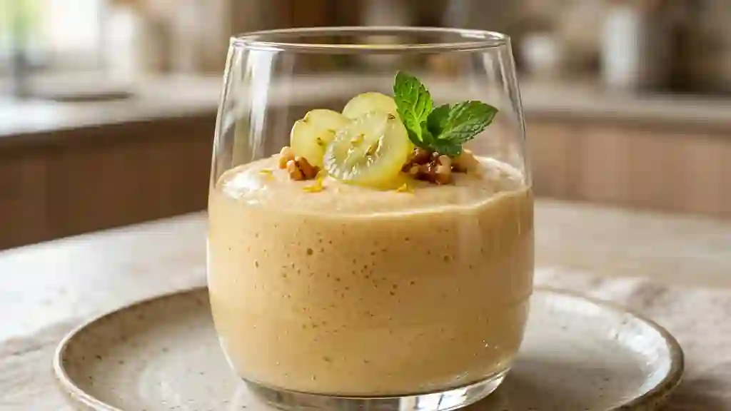 Mousse aérienne au raisin et vin de noix - Photo de présentation