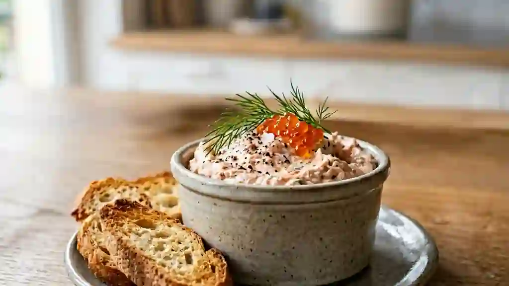 Mousse onctueuse thon et saumon à l'aneth - Photo de présentation