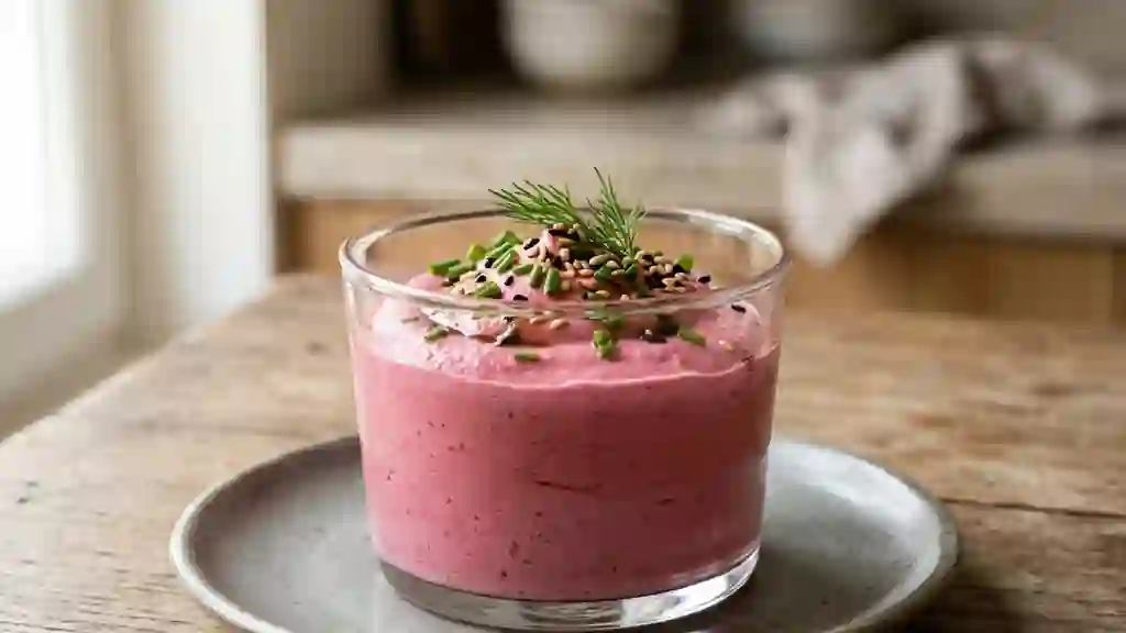 Mousse de betterave onctueuse et citronnée - Photo de présentation