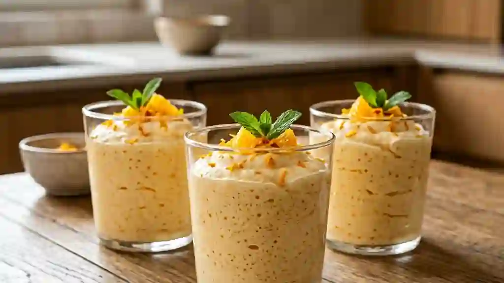 Mousse à l'orange onctueuse et zestée - Photo de présentation