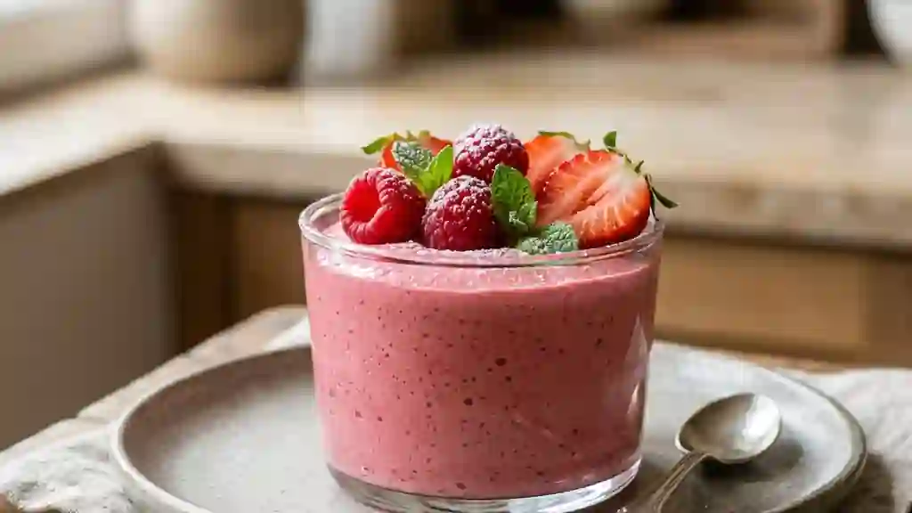 Nuage onctueux fraise et framboise - Photo de présentation