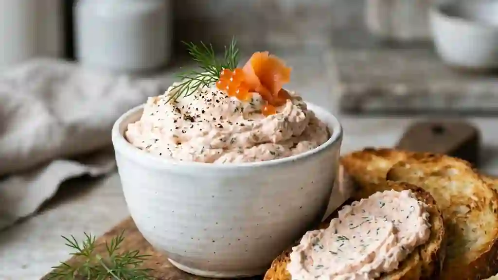 Mousse de saumon fumé aérienne à l'aneth - Photo de présentation