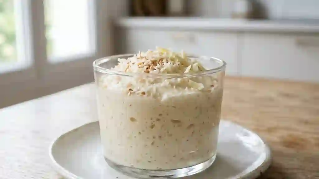 Mousse coco et chocolat blanc ultra-aérienne - Photo de présentation