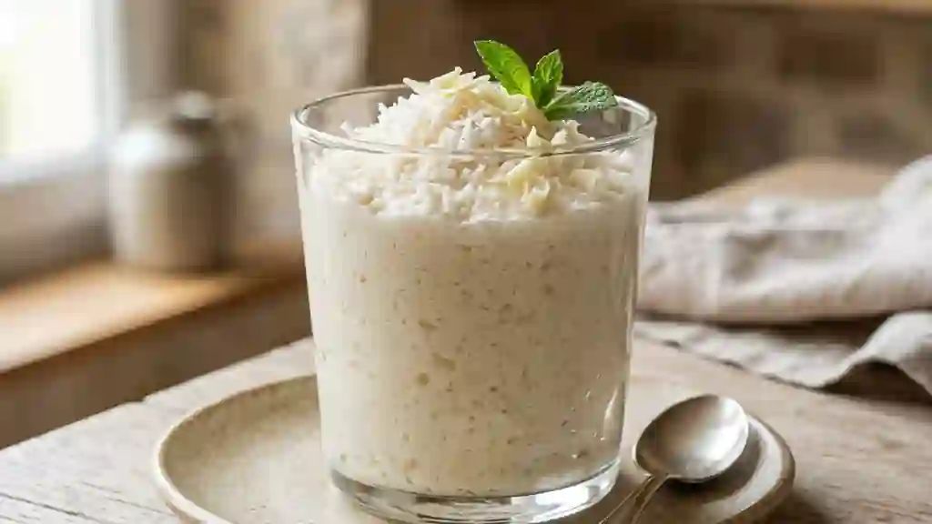 Mousse nuage chocolat blanc et coco - Photo de présentation