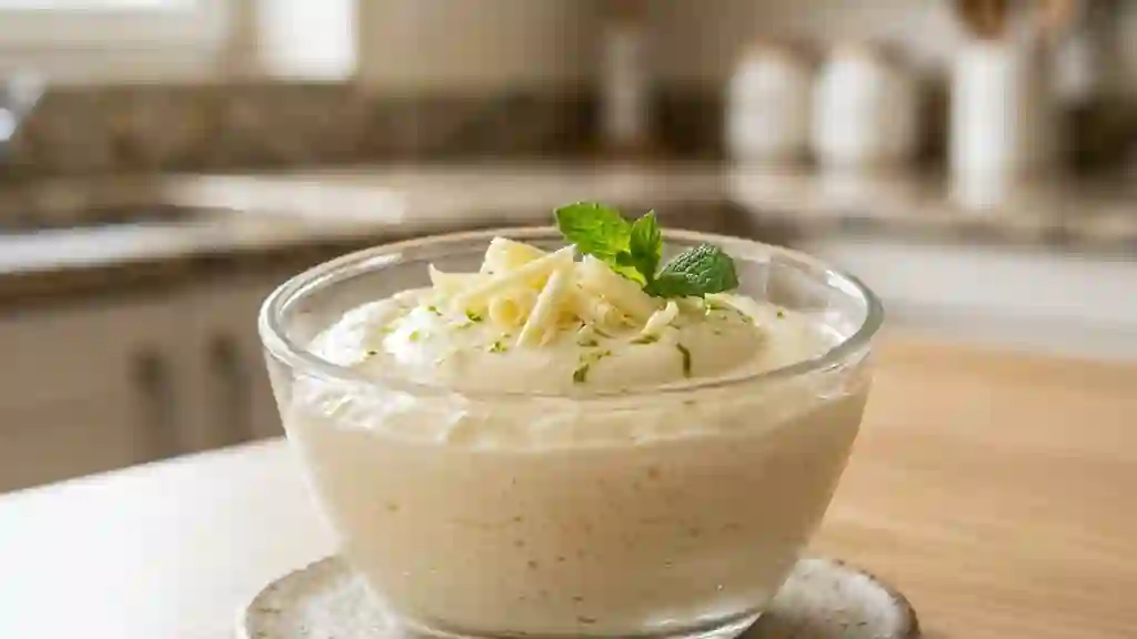 Mousse Nuage au Chocolat Blanc - Photo de présentation