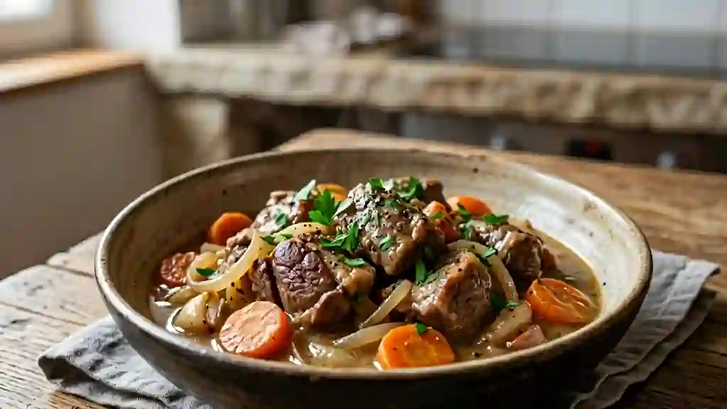 Mouton fondant mijoté au vin blanc - Photo de présentation