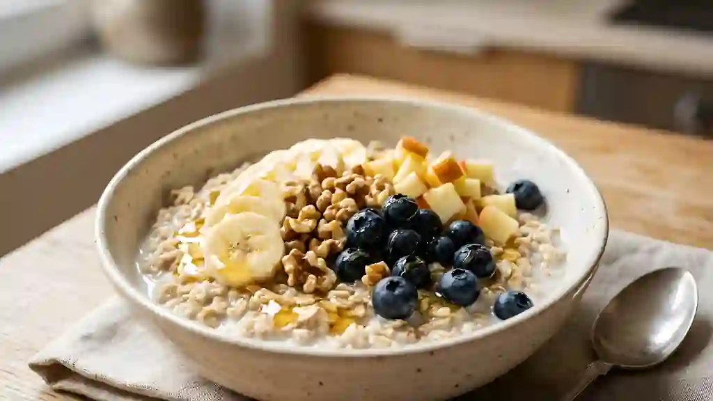 Muesli croquant aux fruits frais et miel - Photo de présentation