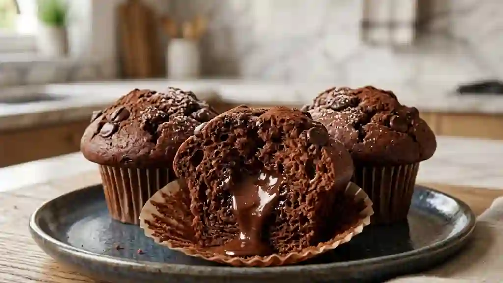 Muffins Cacao au Cœur Coulant Intense - Photo de présentation