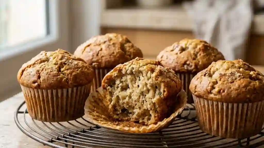 Muffins banane ultra moelleux et fondants - Photo de présentation