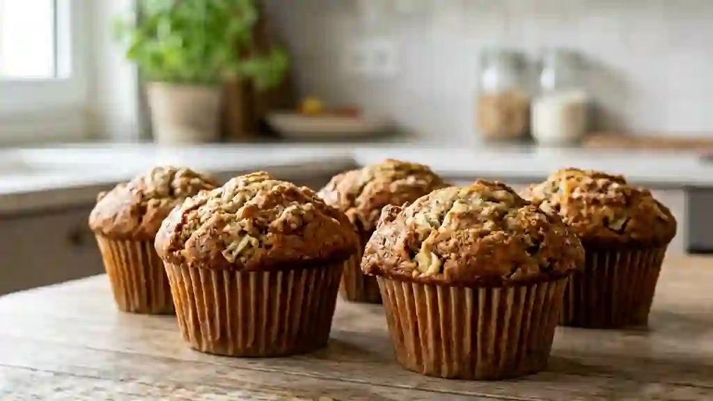 Muffins fondants à la banane et vanille - Photo de présentation
